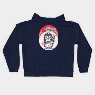 Snowy Symphony, Penguin Kids Hoodie